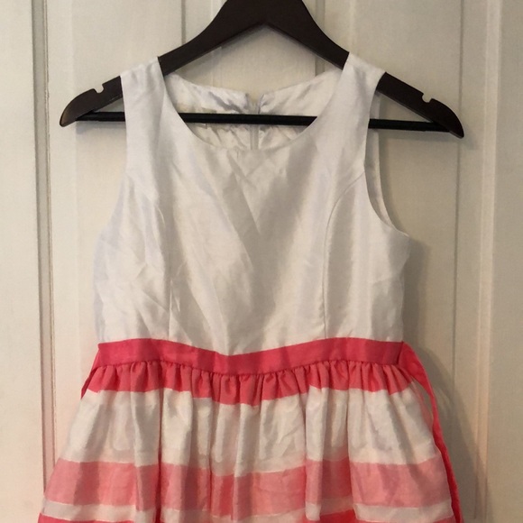 🐇🐣Easter Dress EUC Big girls pink and white dress with removable sweater - Picture 4 of 6